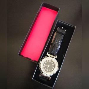5/$25 NIB Snakeskin zebra rhinestone watch